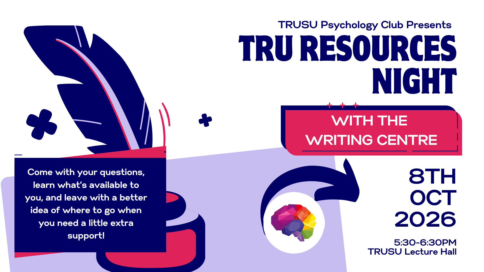 TRU Resources Night – Psychology Club